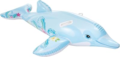 Intex Lil Dolphin Children's Inflatable Ride On Pool Accessory Lite Blue