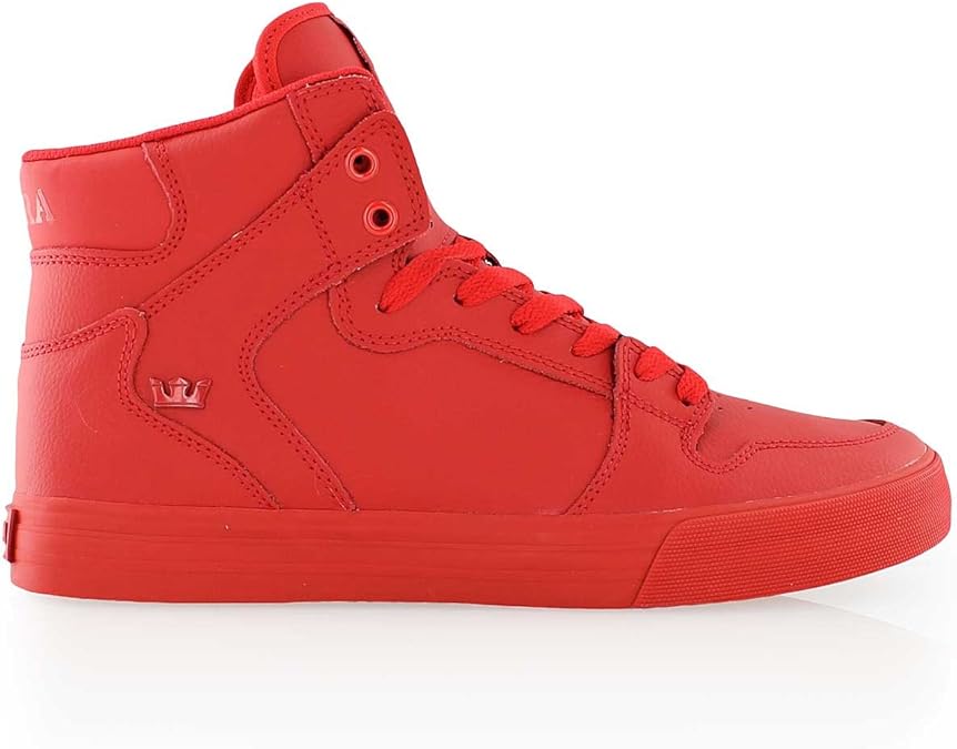 Supra Men's Sneakers HiTop Trainers, Red, US0 / Asia