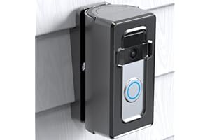 SZAOYU Vinyl Siding Mount Compatible with Video Doorbell 1/2/3/4, ajustable Angle 30-140 degree (4" Standard Vinyl Siding Only) Bracket for Video Doorbell Not Block Doorbell Motion Sensor