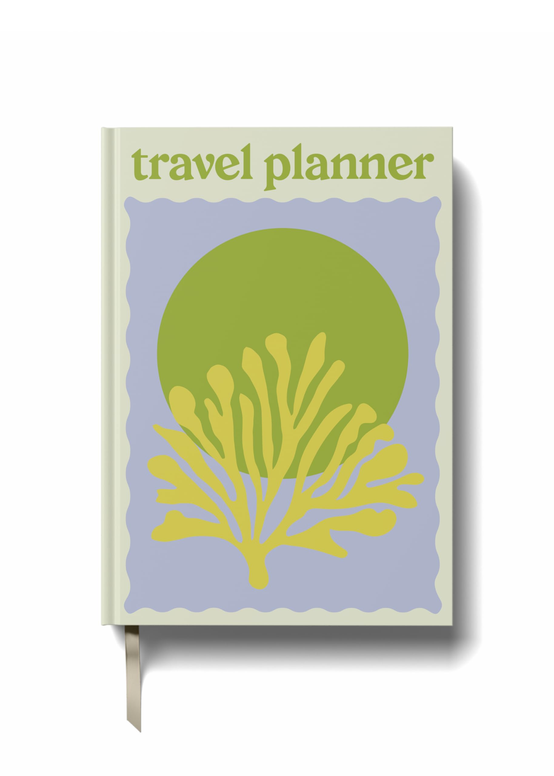 Yop & Tom Green Coral Travel Planner - Vacation Planner with 7 Trips, Budget, Accommodations, Space for Journaling, Memories and More