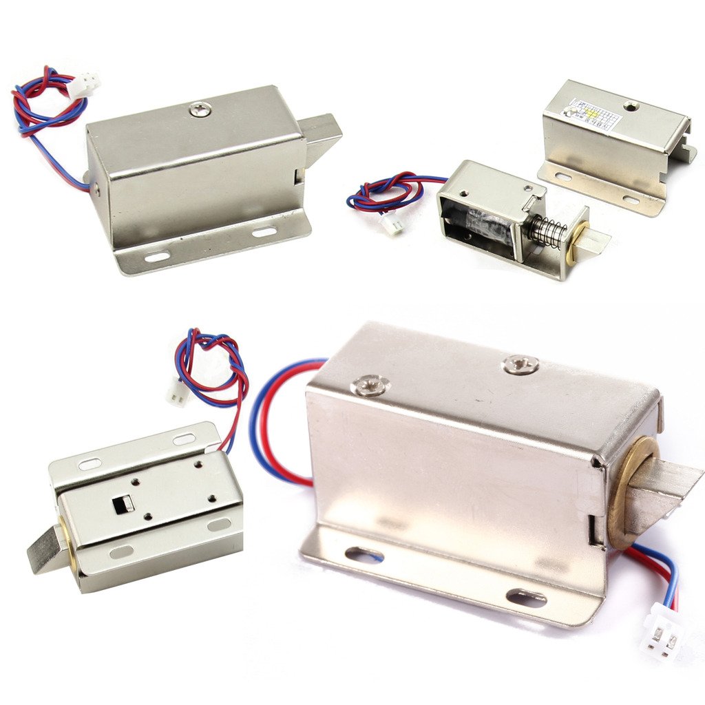 UHPPOTE File Display Cabinet Drawer Latch Solenoid Electric Mortise Lock (Pack of 4)