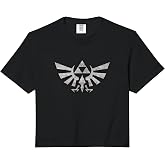 The Legend of Zelda Hyrule Crest Triforce Crackle Effect Comfort Colors Crop Top