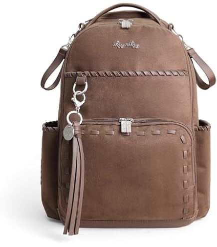 Cowhide Hair Print Diaper Backpack Rucksack Leather Purse Shoulder Straps