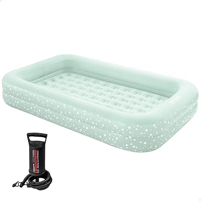 Intex Kidz Travel Bed with Hand Pump, 1.07m x 1.68m x 25cm, crib sheets