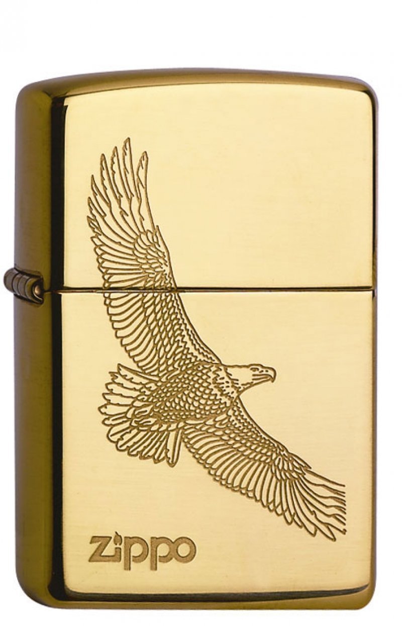 Zippo 1110001 No. 250 Eagle Chrome Parent Eagle Brass
