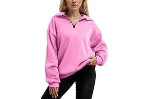 SUMENSUMEN Womens Oversized Sweatshirts Half Zip Pullover Long Sleeve Fall Tops Fashion 2023 Y2k Quarter Zipper Shirt Blouse