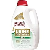 Nature's Miracle Cat Urine Destroyer Plus, Enzymatic Cleaner, 1 gal | Destroys the Toughest Cat Urine Stains, For Use on Multiple Surfaces, Safe For Pets and Home*, Fresh Scent