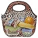 SWEET CONCEPTS Insulated Reusable Neoprene Lunch Bag - Leopard