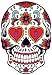 Day of the Dead Decal Rockabilly Rock Vintage Sugar Skull Sticker #33