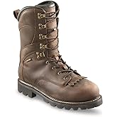 Bolderton Outlands Men's 10" Waterproof Insulated Hunting Lace-Up Boots, Leather, Non-Slip Rubber Sole Shoes, 800-gram