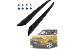 GLEDEWEN Windshield A-Pillar Trim Molding Set, Compatible with 2014-2019 Kia Soul, Front Driver & Passenger Side, Exterior Plastic Windshield Trim, Replace#86170-B2000, 86180-B2000, Window Outside Accessories
