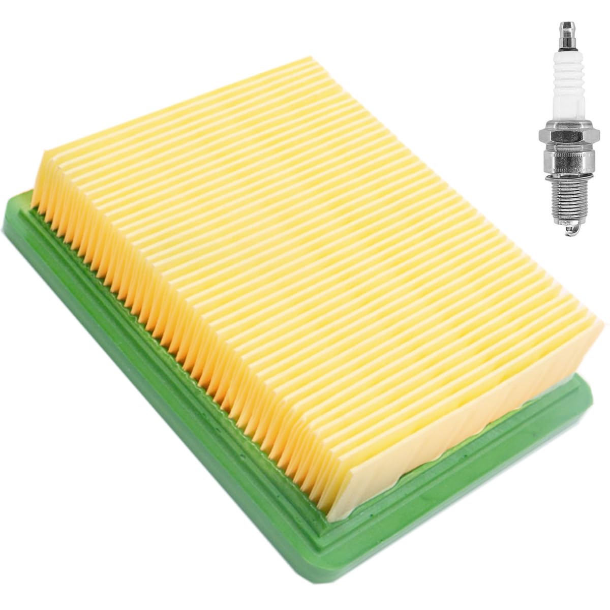 ZAMDOE Air Filter for Hyundai HYM510SP HYM510SPE Y2880000000 HYM510SPEZ HYM530SPER P5100SPE HYM530SPR for 173cc 196cc engine Lawn Mower Spare Parts, with Spark Plug