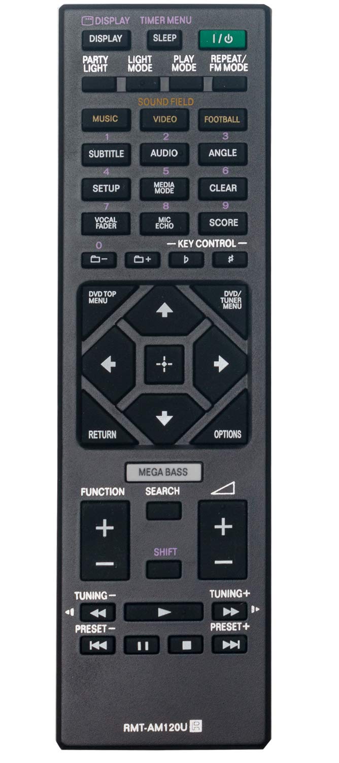 ALLIMITY RMT-AM120U RMTAM120U Remote Control Replace for Sony Home Audio System HCD-GT3D SHAKE-X3D SHAKE-X7D HCDSHAKE-X1 MHC-GT3D MHC-V7D HCDSHAKE-X3 HCDSHAKE-X7 SHAKE-X1D
