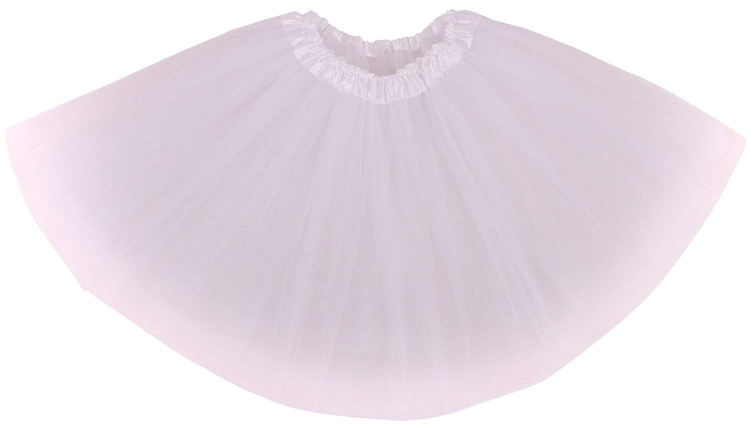 Simplicity Women's Classic Elastic 3 or 4 Layered Tulle Tutu Skirt