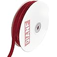 QIANF Vintage Red Velvet Ribbon, 3/8 Inch X 25Yd