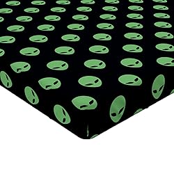 Ambesonne Alien Fitted Sheet, Supernatural