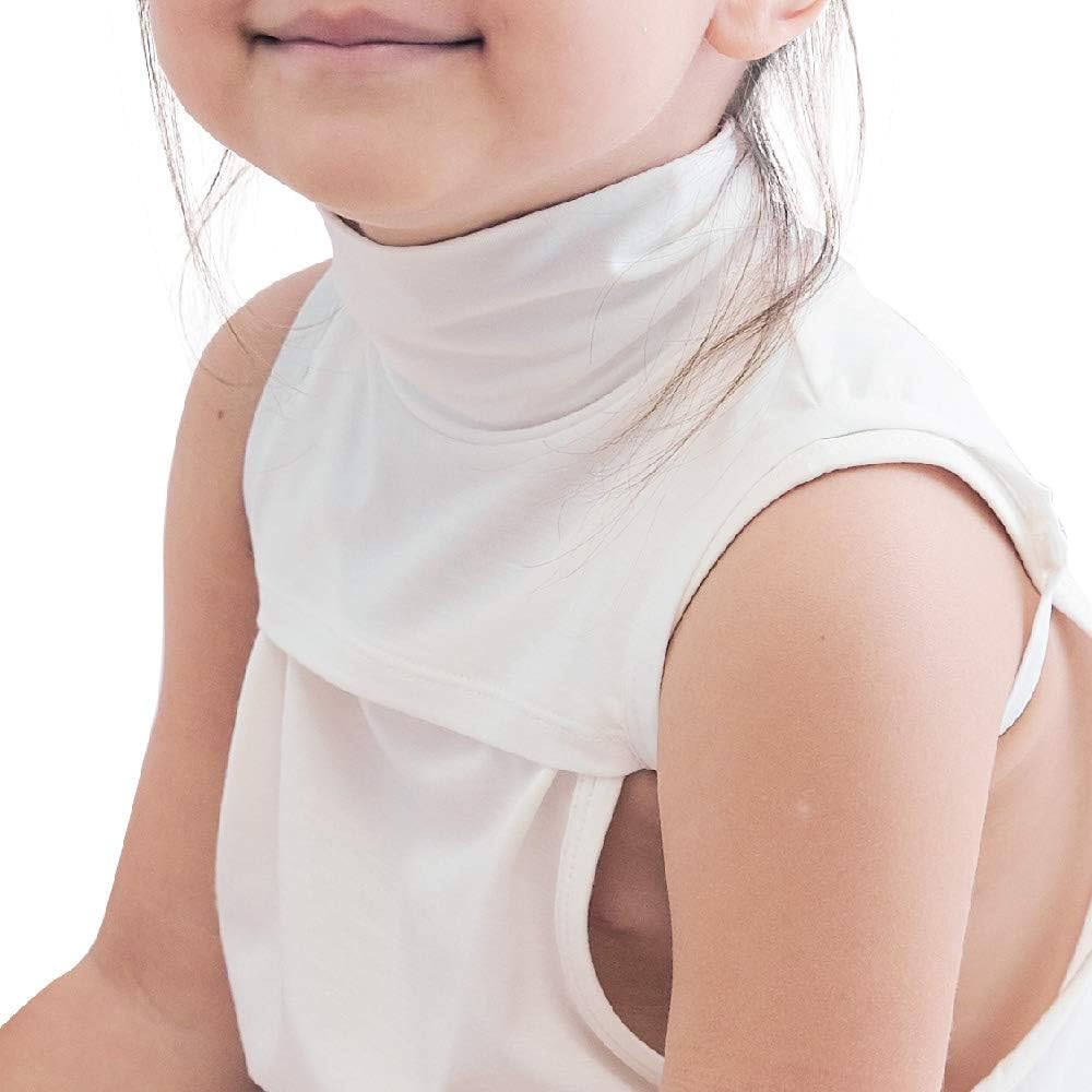 Edenswear Zinc-Infused Neck and Shoulder Wraps Bandage for Kids and Adults with Eczema (M), White