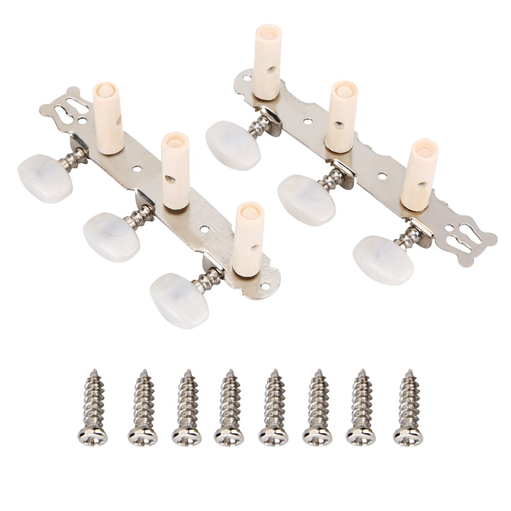 Tbest 3R 3L Guitar Tuning Pegs Tuners Heads String Tuning Key Pegs Metal Tuners replacement for Acoustic Guitar Classic Guitar