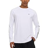 Champion Rash Guard for Men, Long Sleeve Mens Swim Shirt for Fishing Hiking UPF+ 50 SPF Sun UV Protection, Quick Dry