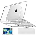 GVTECH Case for MacBook Air 13.6 inch 2024 2023 2022 Release M3 A3113 M2 A2681 Crystal Clear Case, Plastic Hard Shell & Keyboard Cover & Screen Protector for with MacBook Air 13.6