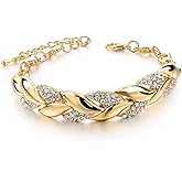 72ore Gold Leaf Chain Bracelet for Women Sparkling Adjustable Bracelet European And American Fashion Bridal Jewelry Trendy Stuff Gifts