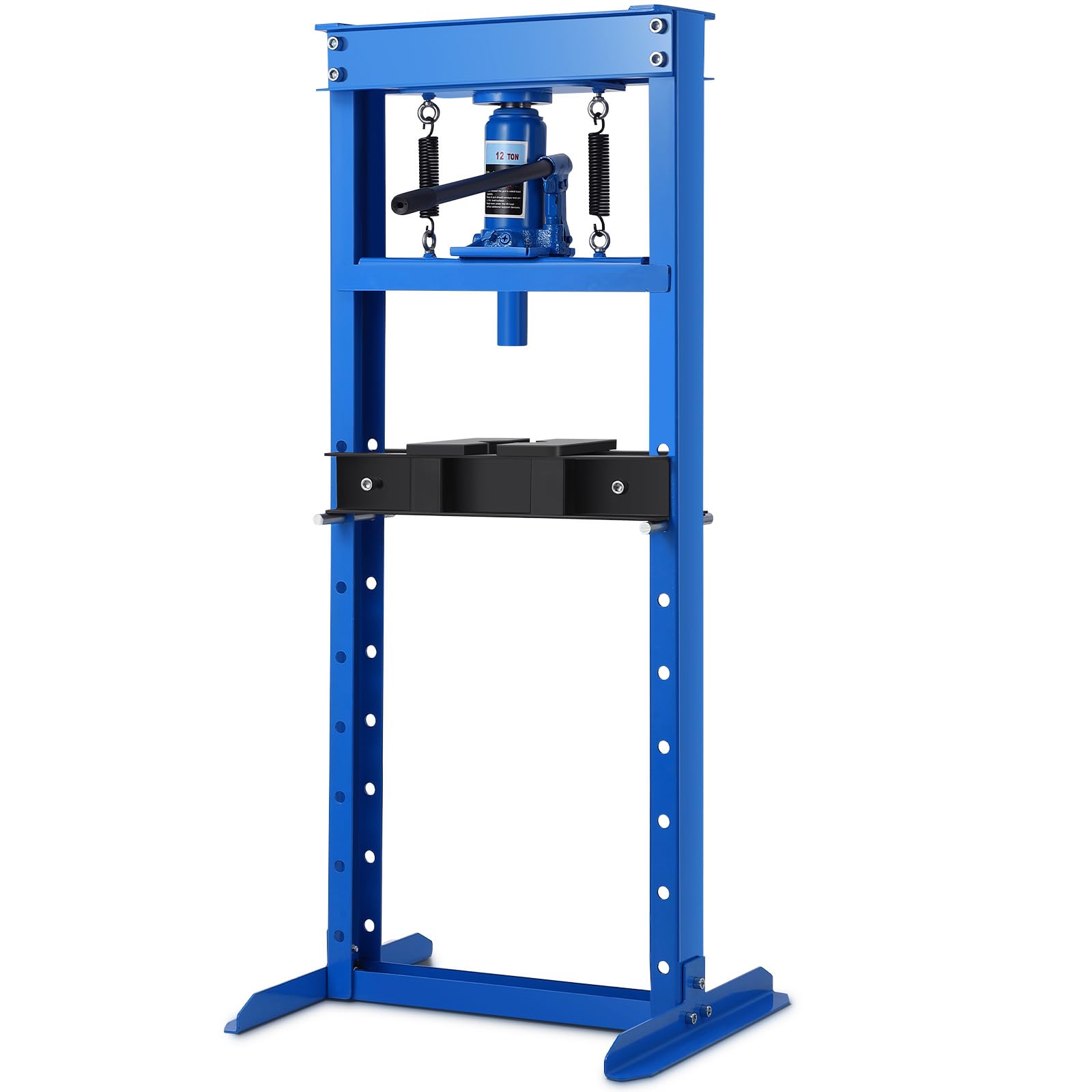 Photo 1 of 12T Hydraulic Press, 12 Ton H-Frame Garage Floor Hydraulic Shop Press, Adjustable Hydraulic Press with Plates, Blue