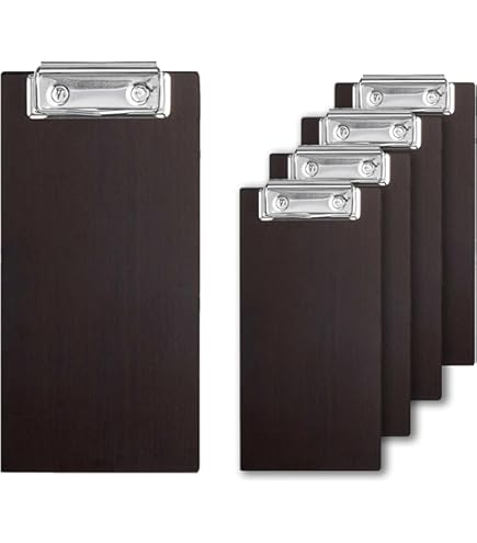 CONEHOY 60 Pcs Mini Wood Clipboard Bulk 8 X 4 '' Check Presenters Clipboard Half - View #3