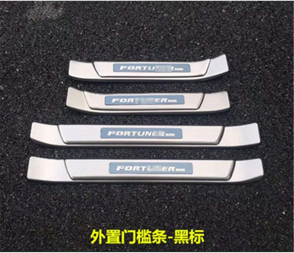WWJJ stainless steel Scuff Plate/Door Sill Door Sill Scuff Plate Welcome Pedal,for Toyota Trader Fortuner 2016-2020