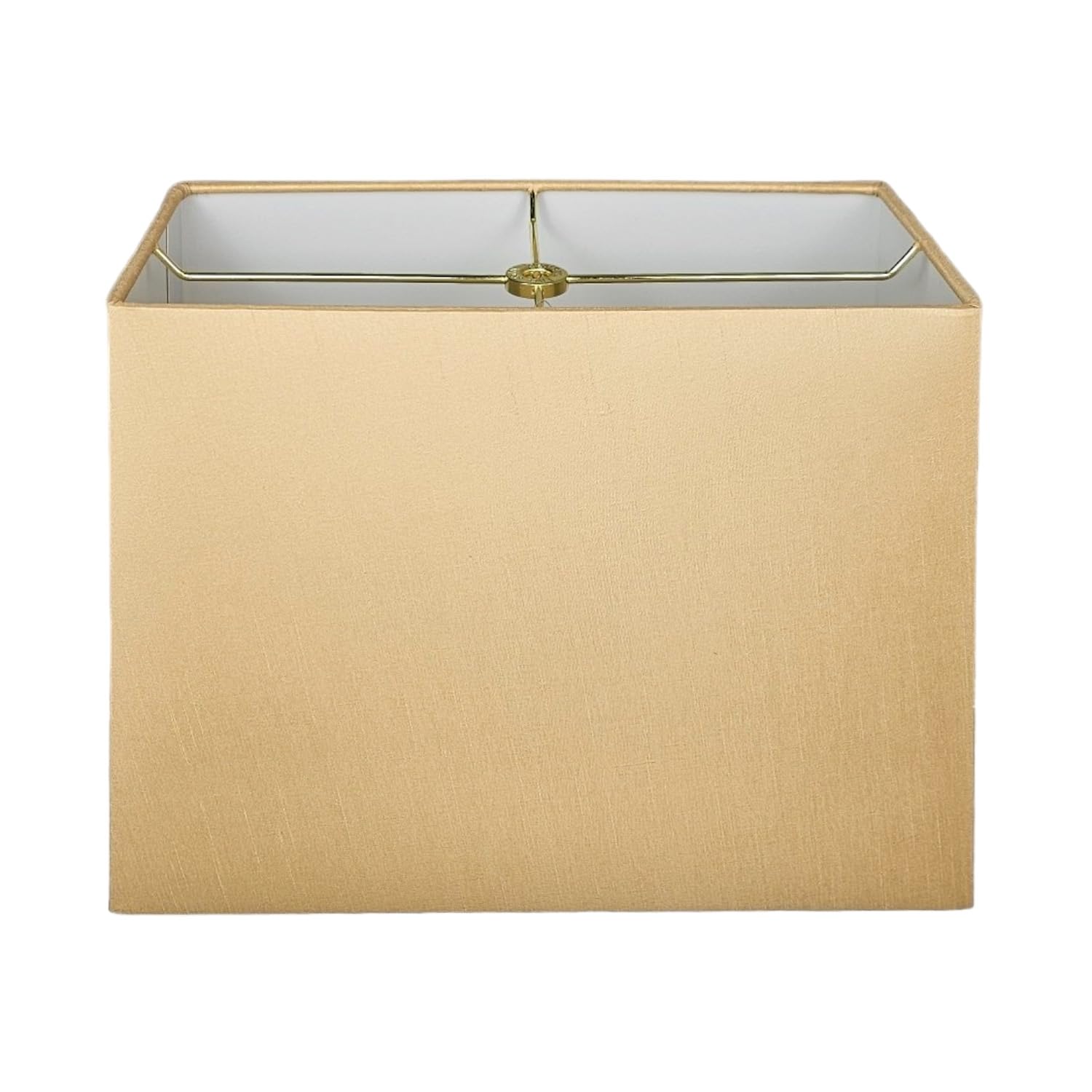 Photo 1 of Royal Designs, Inc. Rectangle Hardback Lamp Shade, HB-613-16AGL, Antique Gold, (7 x 14) x (9 x 16) x 11