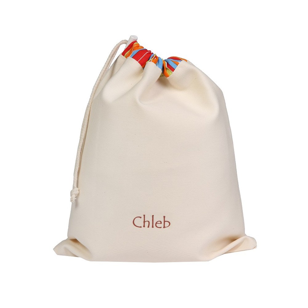 Bread Bag Made of Cotton to Store Pastries, with “Bread” Stick mit, 30 cm x 35 cm. 30°, with Stripes Sunny