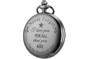 SIBOSUN Best Man Gifts for Wedding Proposal Engraved Best Man Groomsmen Pocket Watch Groomsman Gifts Set for Wedding Pocket Watches for Men with Chain