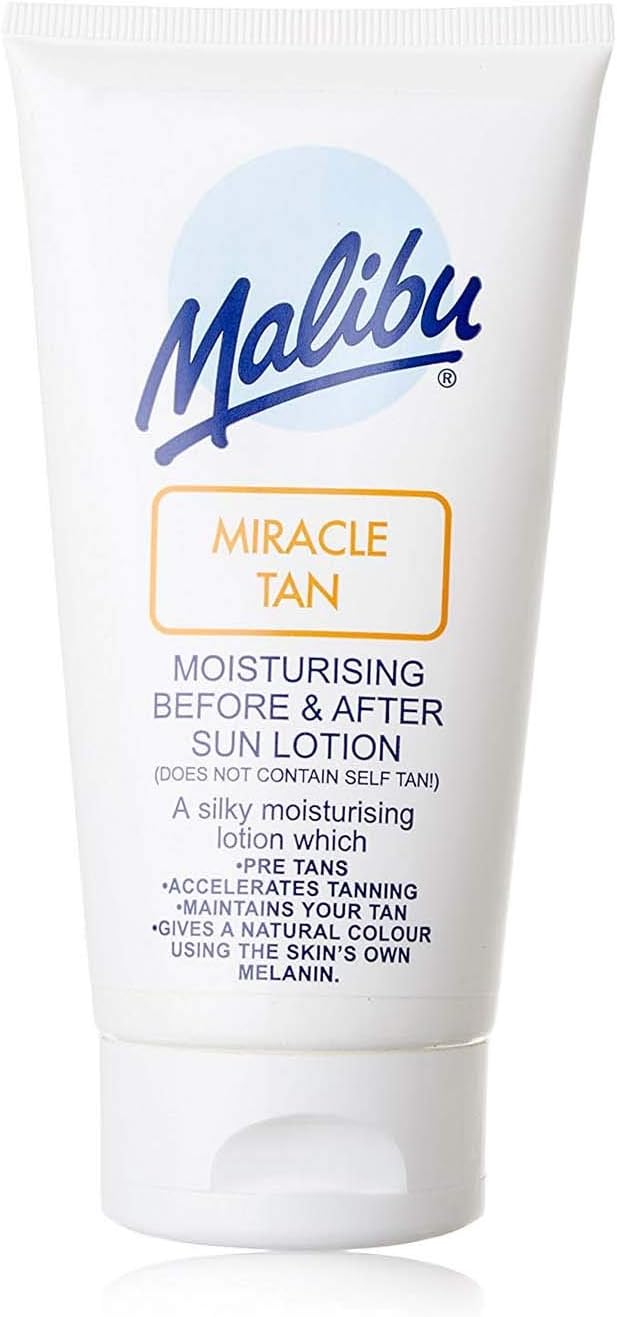 Three Pack Malibu Miracle Tan Before And Aftersun Moisturising Sun Lotion 3x150ml, 150 ml (Pack of 3)