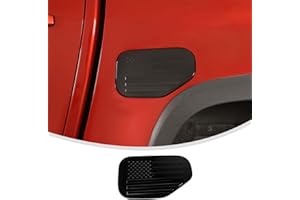 Linskip Gas Door Cover Compatible with Chevrolet Colorado 2014-2023, Fuel Tank Cap Cover for Chevy Colorado Exterior Accessories(black)