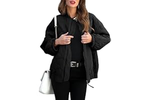 EVALESS Zip Up Jackets for Women Fashion 2023 Winter Coat for Women Business Casual Diamond Quilted Lightweight Jackets