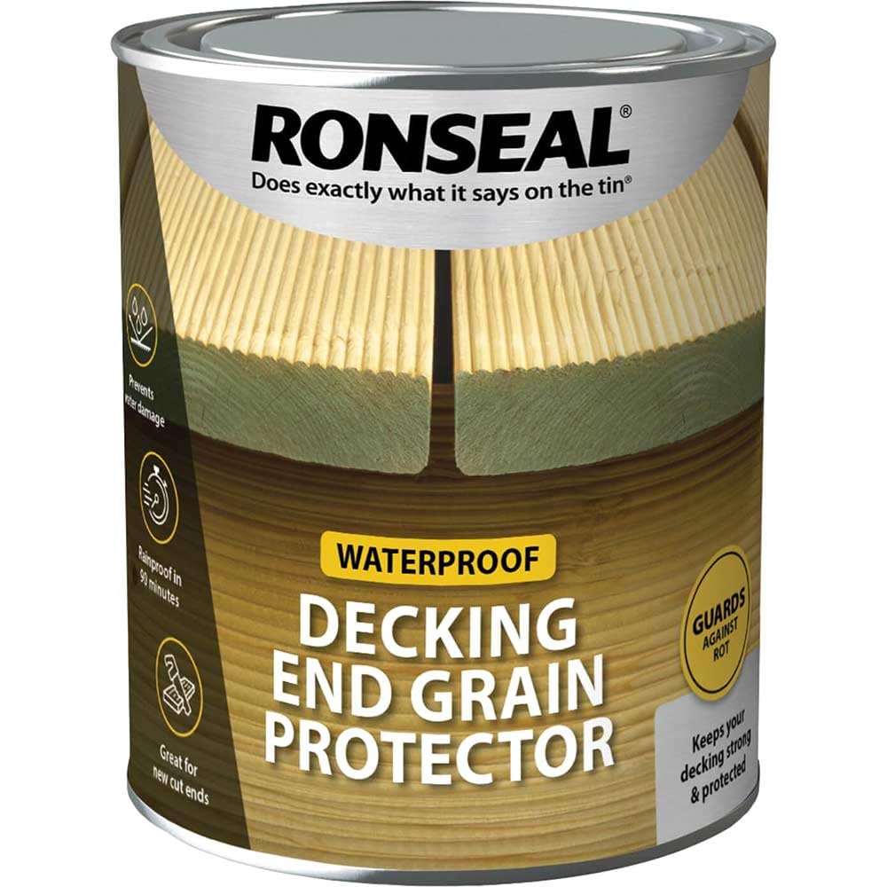 Ronseal RSLEGP750 Decking End Grain Preserve Green, 750 ml