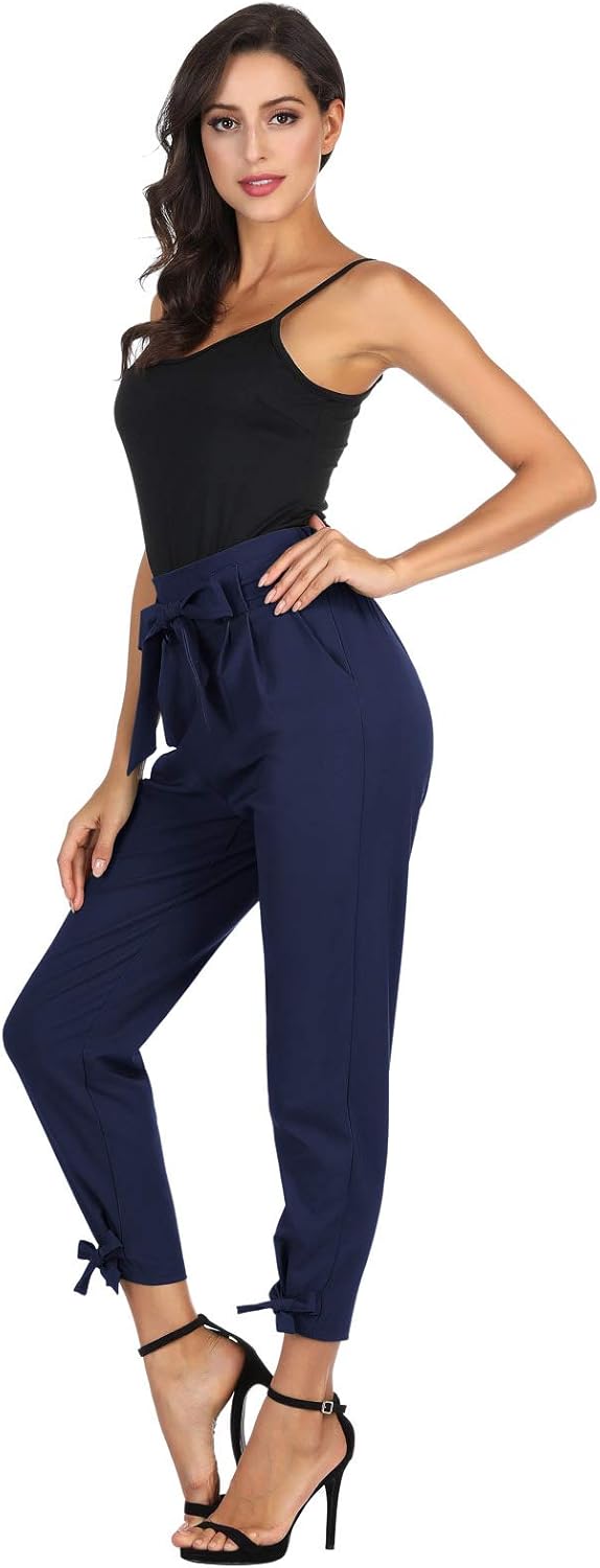GRACE KARIN Womens Casual High Waist Pencil Pants with Bow-Knot Pockets for Work at  Women’s Clothing store