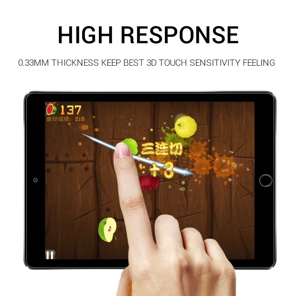 EyeO2 for iPad Mini 4 Screen Protector, 9H Tempered Glass for Apple iPad Mini 4 7.9 Inch 3D Round Edge Tablet Computer Screen Guard Film Bubble-Free, Fingerprint-Free &Anti-Scratch Protector