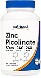 Nutricost Zinc Picolinate 50mg, 240 Vegetarian