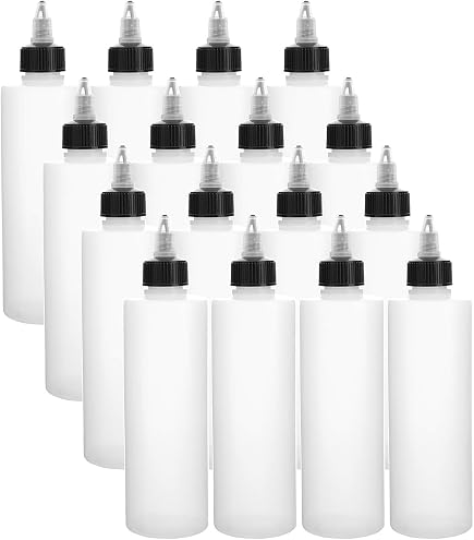 12-Pack Of 2oz (60mL) Boston Round Squeeze Bottles With Yorker Caps – LDPE Plastic