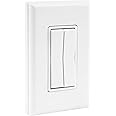 RunLessWire Click for Philips Hue Wireless Dimmer Light Switch, Smart Switch with Battery-Free Installation (Switch, White)