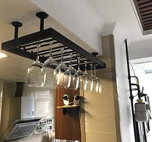 Bar Montado en el techo Stemware Colgador de vino Bastidores de vino