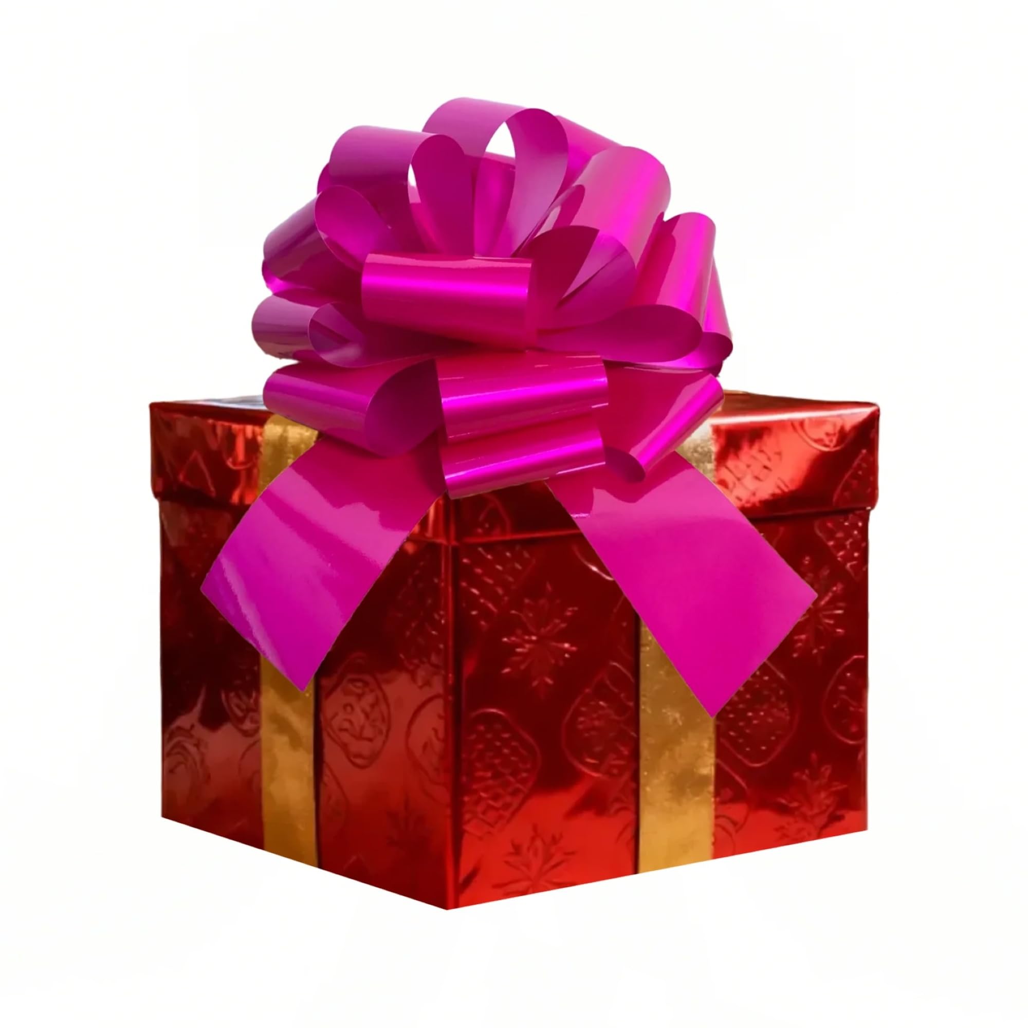 Photo 1 of 12 Inch Big Pink Gift Bow - Large Present Bow for Gift Wrapping- Big Pink Bow for Bike, Gift Box, Christmas Decoration, Birthday, Wedding, Anniversary, Party and Outdoor Decoration.