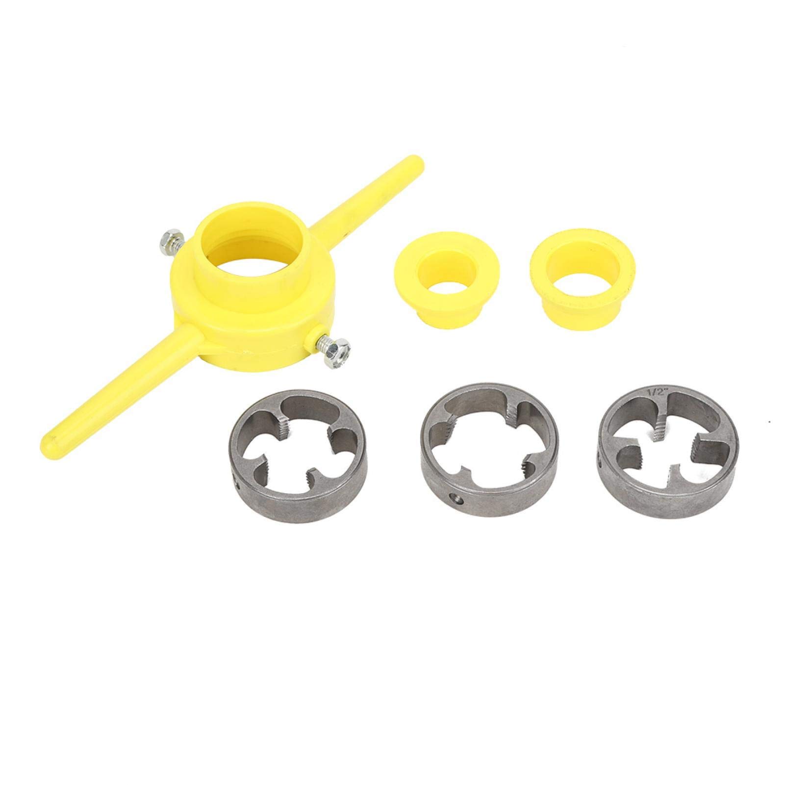 Ratchet Pipe Threading Kit, PVC Threading Tool Threading Hydraulic Pipe Threader 1/2"3/4" 1" Thread Maker Tool