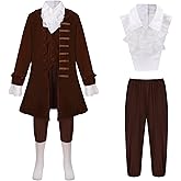 Colorful House Boys Benjamin Franklin Costume Kids Colonial Halloween Historical Cosplay Outfit