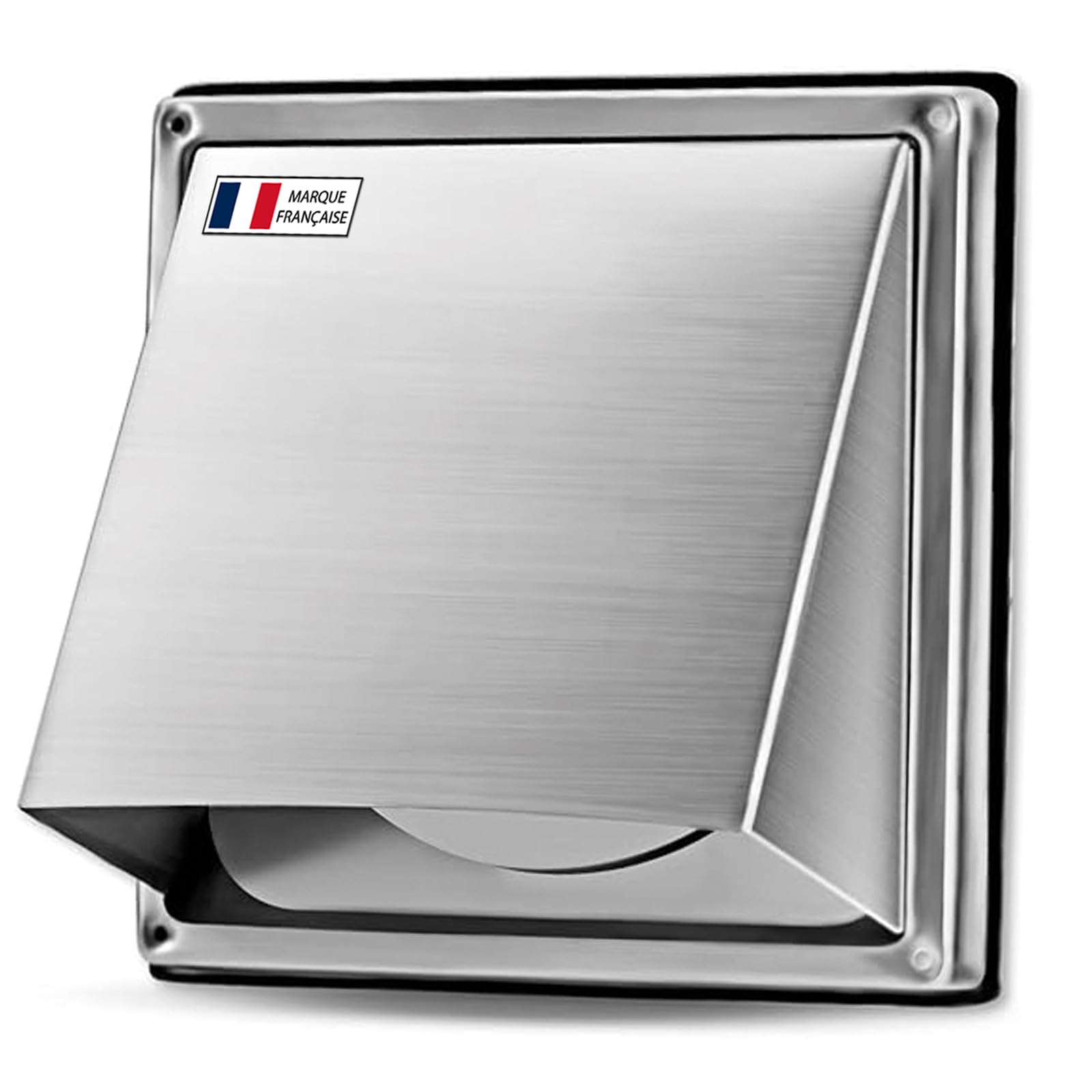 AIROPE Stainless Steel Air Vent Grille 125 mm - Weatherproof with Check Valve - Perfect for Dryers, Hoods, Ventilations, Exhaust Ducts