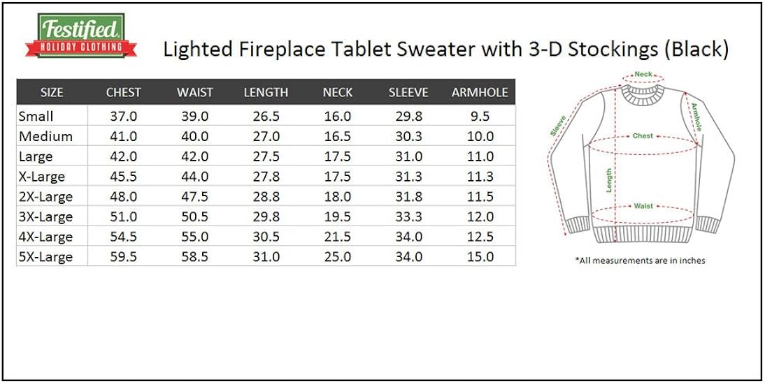 Amazon Com Lighted Fireplace Ugly Christmas Sweater With Tablet