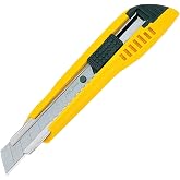 TAJIMA LC Series Utility Knife, .7" 7-Point Endura Snap Blade, Auto-Lock | 3 Heavy Duty Blades, Premium Grade Steel, Precision Cutting
