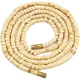 Natural Handcrafted Tulsi Kanthi Mala Necklace Handmade Beads for Meditation, Yoga, Healing, and Devotional Practices