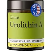 OMRE - Urolithin A 500mg, 98% Purity - Support for Healthy Aging and Cellular Renewal - Mitochondrial and Ceullular Energy Support for Longevity - 30 Servings