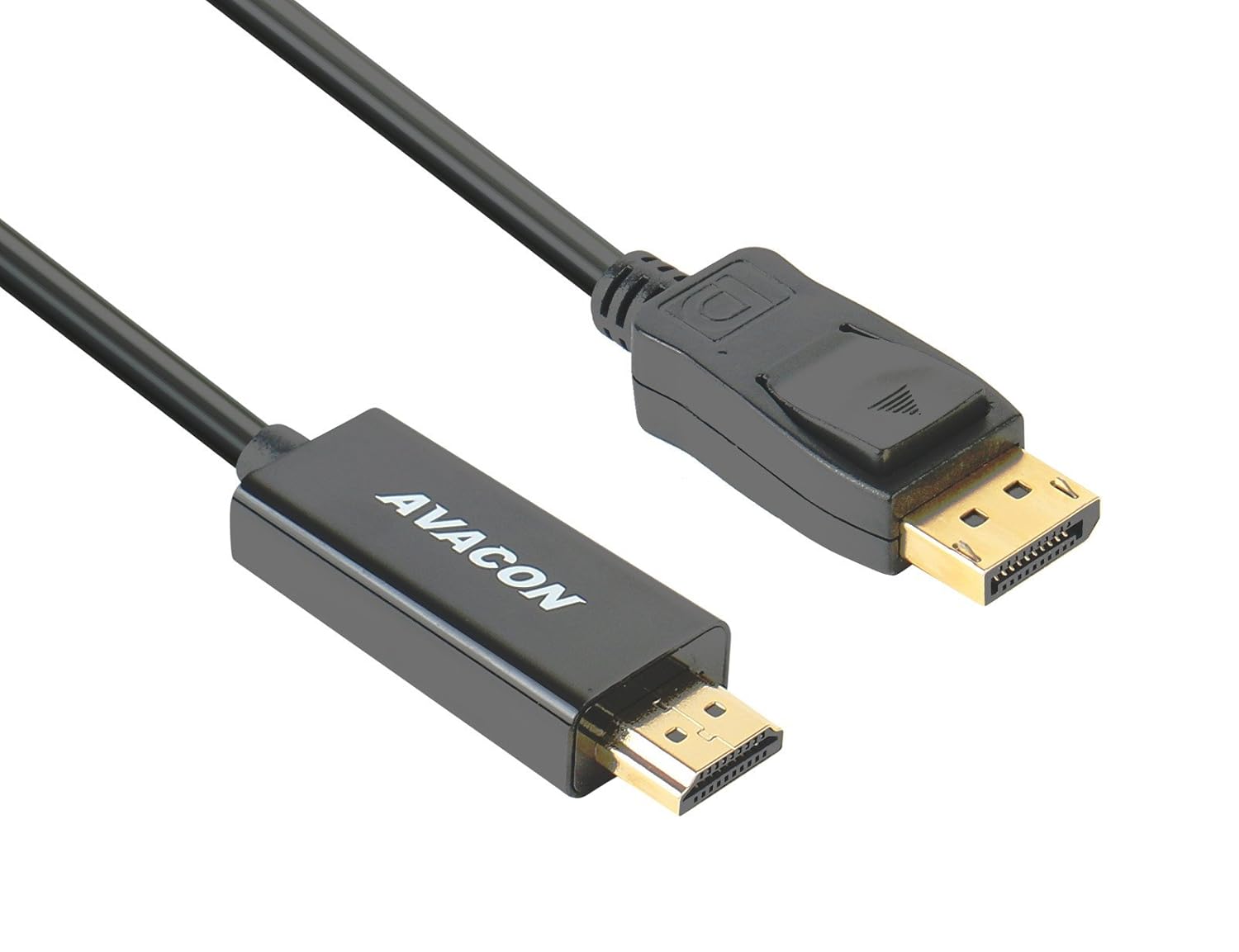 DisplayPort to HDMI 6 Feet Gold-Plated Cable, Avacon Display Port to HDMI Adapter Male to Male Black